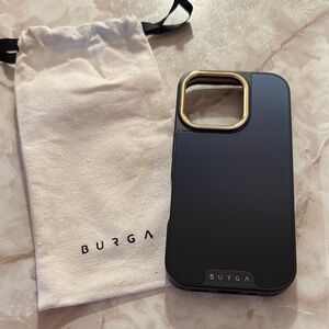 Black & Gold Burga phone Case- iPhone 16 pro